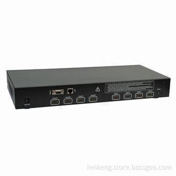 3D 4 x 4/4 to 4 HDMI® Matrix Switch with 36W Power Consumption